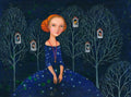 Schlüssel Kunst, Art Print, Druck, Kunstposter Malerei