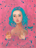 Fine Art  Print Nixe Meerjungfrau Druck