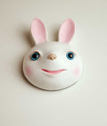 Wandskulptur Hase  Maske Wand-Dekor Design  Wandtrophäe Trophäe  Jagdtrophäe  Wohndekor
