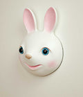 Wandskulptur Hase  Maske Wand-Dekor Design  Wandtrophäe Trophäe  Jagdtrophäe  Wohndekor
