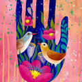 Print Hand Kunstdruck Illustration Kunst Art Druck Print von Original Acrylbild