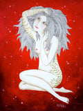 Akt , Art Print, Druck, Kunst, Print von Original Acrylbild, A4, Kunstposter, Malerei