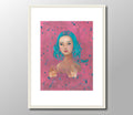 Fine Art  Print Nixe Meerjungfrau Druck