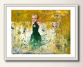 Print Blumenflüsterin, Kunst, Art Print Druck, Kunstposter,Malerei