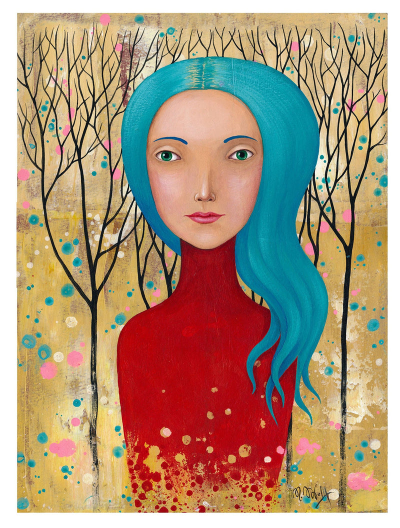 November, Kunst Poster Art Print Druck Original Acryl Gemälde Kunstposter Malerei
