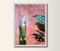 Druck Poster Art Print  Kunst  Print von Original Acrylbild A4 Kunstposter Malerei