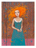 Kunst Art Print Druck Rapunzel  A4 A3 Kunstposter Acryl Malerei