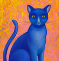 Art Print, Katze, Posrer, Druck, Print von Original Acrylbild, Kunstposter, A4
