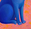 Art Print, Katze, Posrer, Druck, Print von Original Acrylbild, Kunstposter, A4