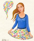 Aquarell Original Malerei Handgefertigtes Büttenpapier Original  Aquarell Malerei FINE ART , Illustration,