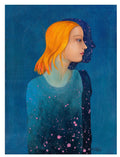 Art Print Druck Kosmos Kunst  Illustration Sternenhimmel  Print