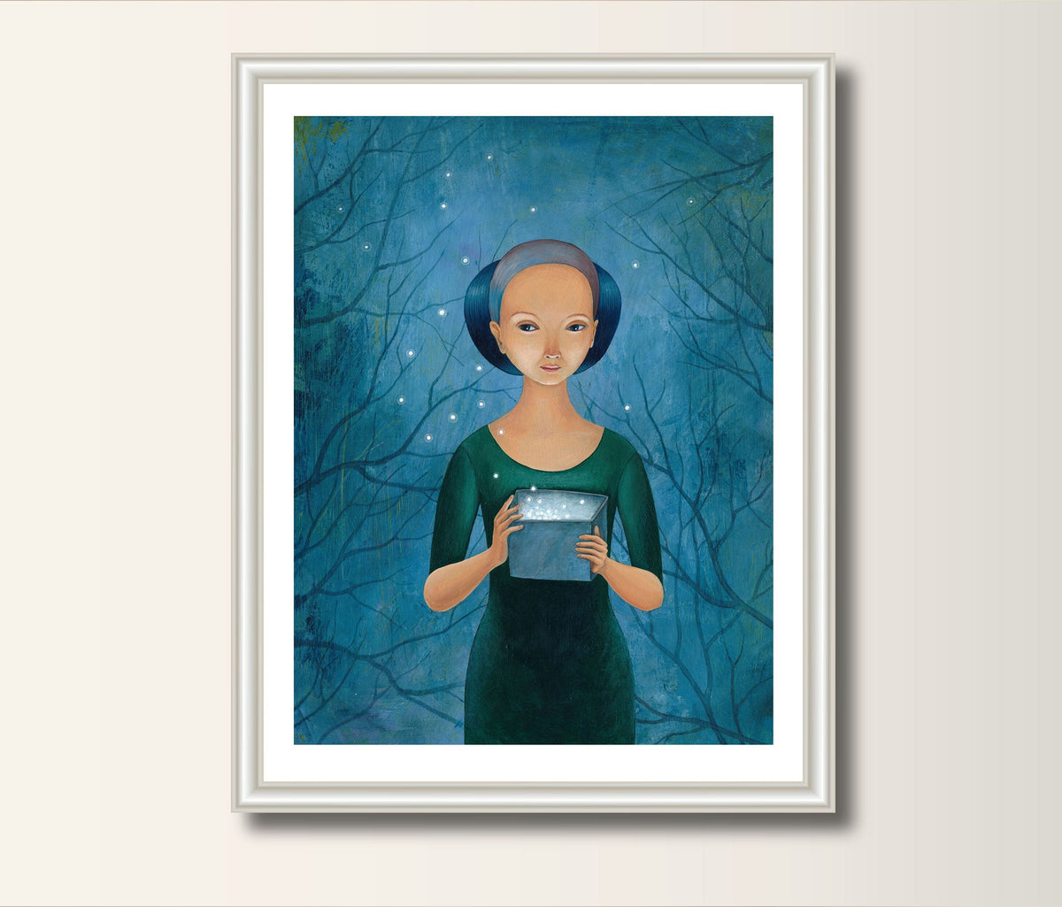 Sterntaler  Kunstposter Kunst Art Print Acrylbild A4 Malerei