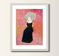 Art Print Druck Schaukel,  Poster Kunst, Print von Original Acrylbild, A4, Kunstposter, Malerei