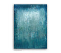 Mint Blue Abstract Painting, Original Acrylic Art on Paper, 30x 40cm