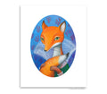 Postkarte Fuchs, Kunstpostkarte, Aquarell Fuchs, Kunst, Art Print, Druck, Print Fox