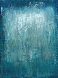 Mint Blue Abstract Painting, Original Acrylic Art on Paper, 30x 40cm