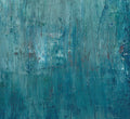 Mint Blue Abstract Painting, Original Acrylic Art on Paper, 30x 40cm