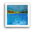 Acrylic  Original Painting on Canvas Small Abstract Landscape 10 х 10cm, Acryl Painting Art