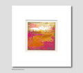 Abstract Original Small Acrylic Painting on Canvas Landscape 10 х 10cm,  Acryl Painting Art