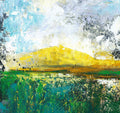 Original Abstract Landscape Painting, Modern Acrylic Wall Art (30x40cm) Acryl auf Papier
