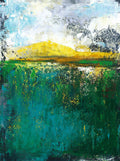 Original Abstract Landscape Painting, Modern Acrylic Wall Art (30x40cm) Acryl auf Papier