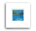 Acrylic  Original Painting on Canvas Small Abstract Landscape 10 х 10cm, Acryl Painting Art