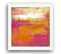 Abstract Original Small Acrylic Painting on Canvas Landscape 10 х 10cm,  Acryl Painting Art