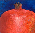 Granatapfel Acryl auf Leinwand Original Malerei Gemälde Unikat handgemalt 30 x 30 cm