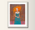 Kunst Art Print Druck Rapunzel  A4 A3 Kunstposter Acryl Malerei