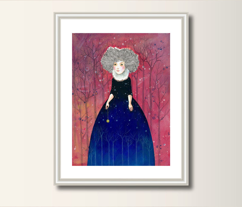 Kunstdruck, Illustration Kunst Art Print, Druck, A4 (297 x 210mm), (11,7 x8.3 in)