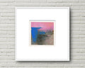 Small Abstract  Acrylic painting on canvas Landscape 10 х 10cm Original Acryl Painting Art