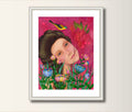 Art Print A4 Frühling Druck, Print von Original Acrylbild, Kunstposter