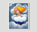 Art Print Sonne und Wolken, Himmel, Kunst  Druck, Print, Himmelbild Poster