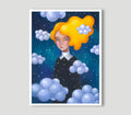 Sonne in Wolken, Himmel, Kunst, Art Print Druck, Print, Himmelbild, Sternenhimmel, Poster