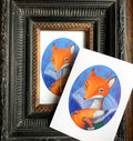 Postkarte Fuchs, Kunstpostkarte, Aquarell Fuchs, Kunst, Art Print, Druck, Print Fox
