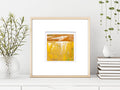 Origina Acrylic Painting on Canvas Small Abstract Landscape, 10 х 10cm, Acryl Painting Modern Art