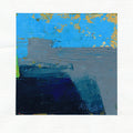 Small Abstract Acrylic Painting on Canvas in a passe-partout