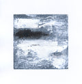 Small Black and White Abstract Landscape Painting, Original Acrylic on Paper