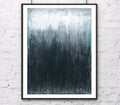 Original Black and White Abstract Acrylic Painting, Modern Monochrome Wall Art (11.8x15.7" )