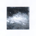 Original Black and White Abstract Landscape Painting, Small Wall Art