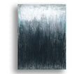 Original Black and White Abstract Acrylic Painting, Modern Monochrome Wall Art (11.8x15.7" )