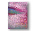 Original Abstract Acrylic Painting, Pink Modern Wall Art, 11.8x15.7"