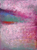 Original Abstract Acrylic Painting, Pink Modern Wall Art, 11.8x15.7"