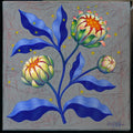 Blume, Gemälde  Original  Acryl auf Leinwand 30x 30cm, feine Art Malerei