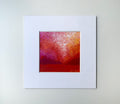 Original Small Acrylic Abstract Landscape Painting, 5x5 inch Canvas Art