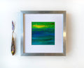Small Abstract Landscape Acrylic Painting, Original Art (5x5 inch)