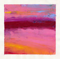 Small Abstract Landscape Acrylic Painting on Canvas (5.1x5.1 inch) 13х 13 cm