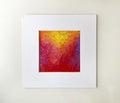 Small Abstract Landscape Painting, Original Acrylic Art (5x5 inch)