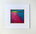 Original Small Acrylic Abstract Landscape Painting, 5x5 inch