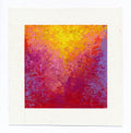 Small Abstract Landscape Painting, Original Acrylic Art (5x5 inch)